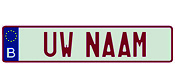 GEVERFD (gepersonaliseerd): max 8 tekens (520mm)